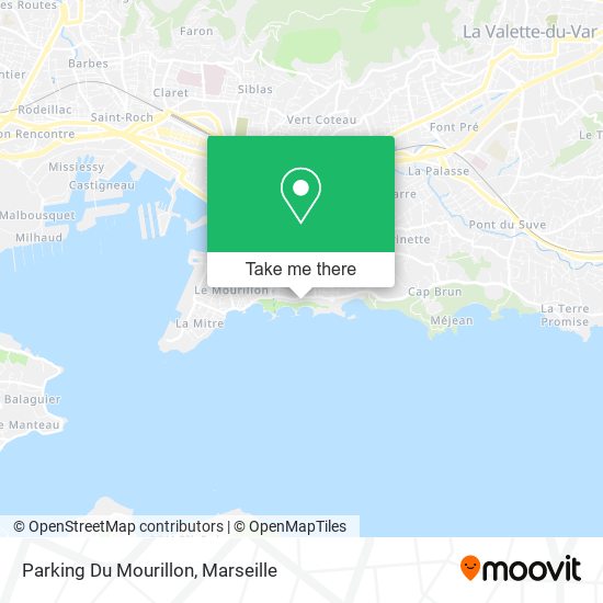 Parking Du Mourillon map