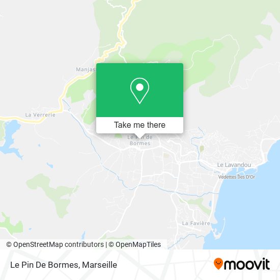 Le Pin De Bormes map