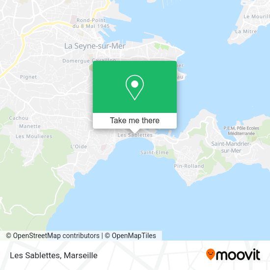 Les Sablettes map