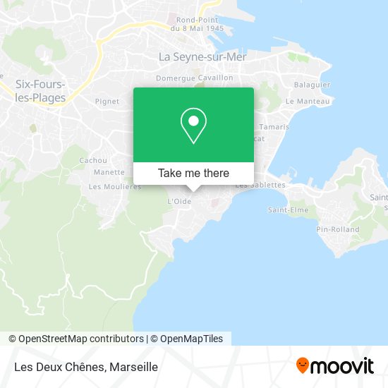 Les Deux Chênes map