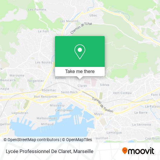 Lycée Professionnel De Claret map