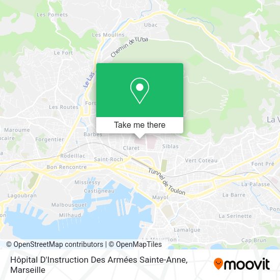 Hôpital D'Instruction Des Armées Sainte-Anne map