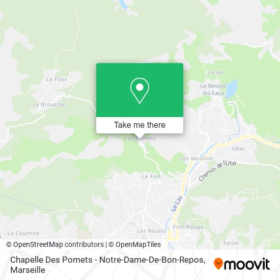 Chapelle Des Pomets - Notre-Dame-De-Bon-Repos map