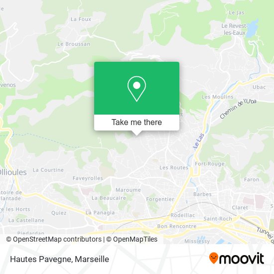 Hautes Pavegne map