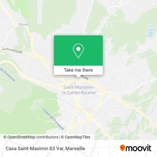 Casa Saint-Maximin 83 Var map