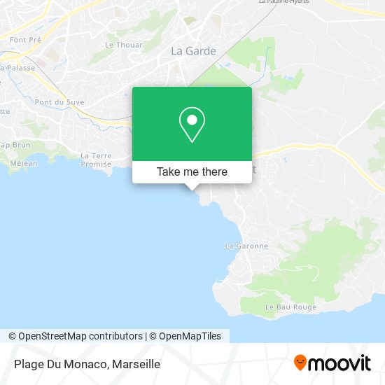 Plage Du Monaco map