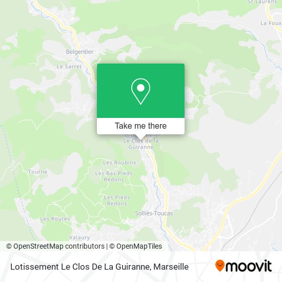 Lotissement Le Clos De La Guiranne map