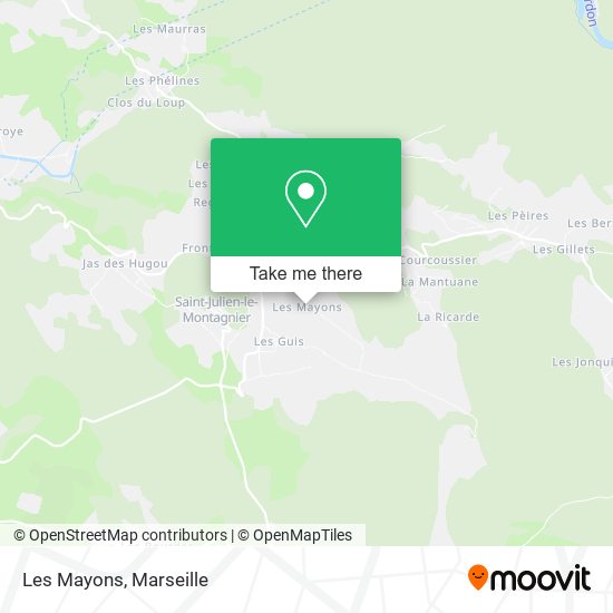 Les Mayons map