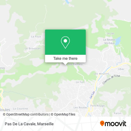Pas De La Cavale map