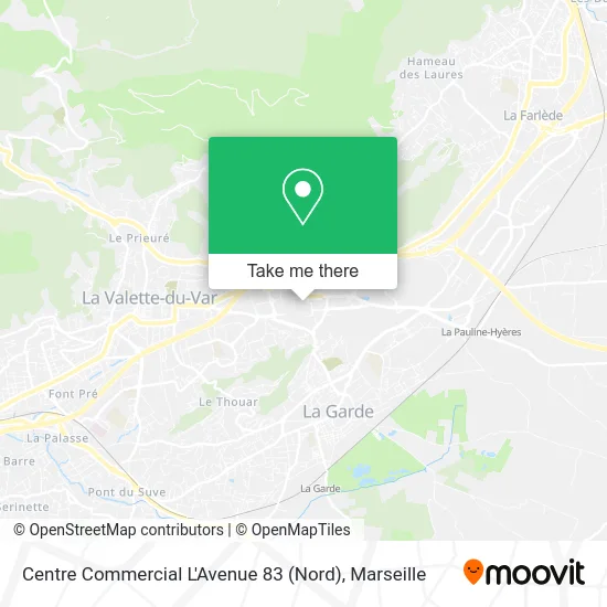 Centre Commercial L'Avenue 83 (Nord) map