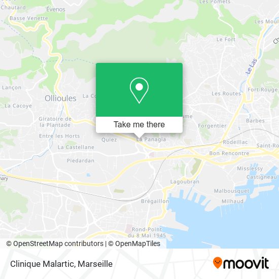 Clinique Malartic map
