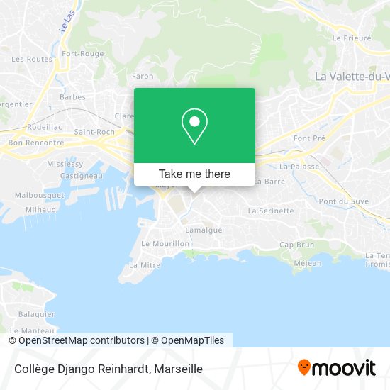 Collège Django Reinhardt map