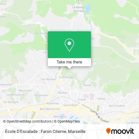 École D'Escalade : Faron Citerne map