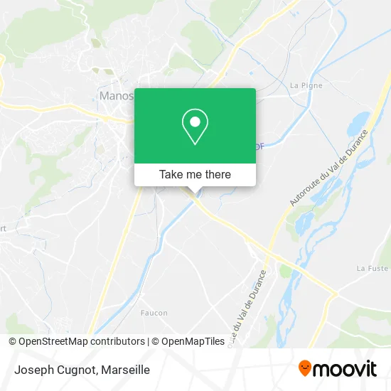 Joseph Cugnot map