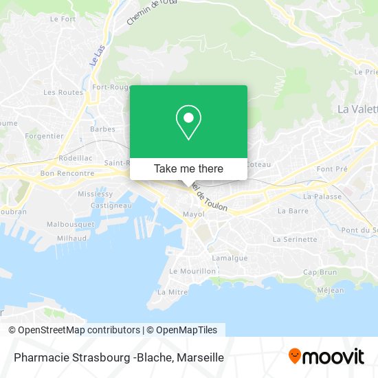 Pharmacie Strasbourg -Blache map