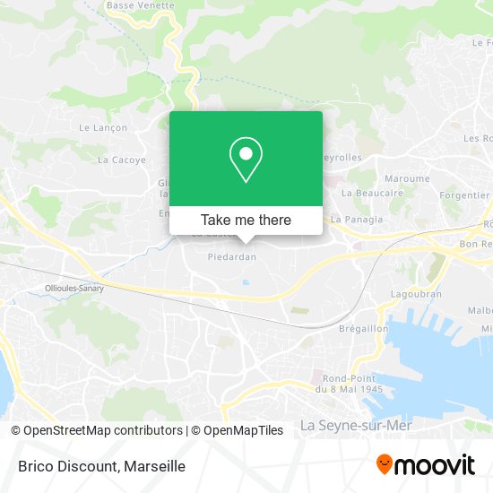 Brico Discount map