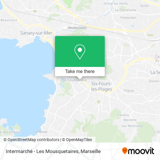Intermarché - Les Mousquetaires map
