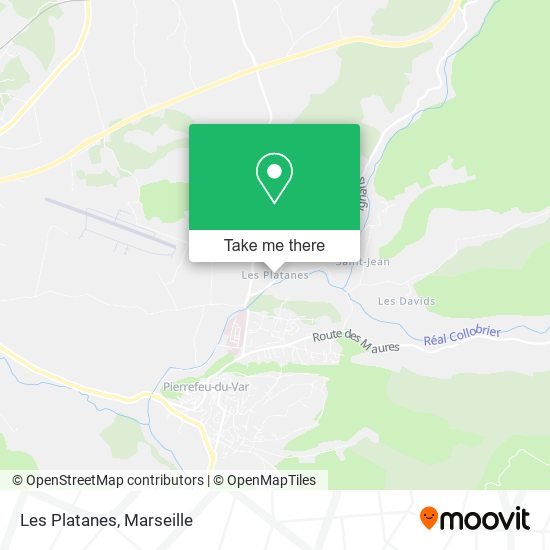 Les Platanes map