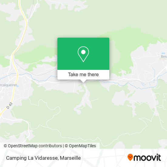 Camping La Vidaresse map