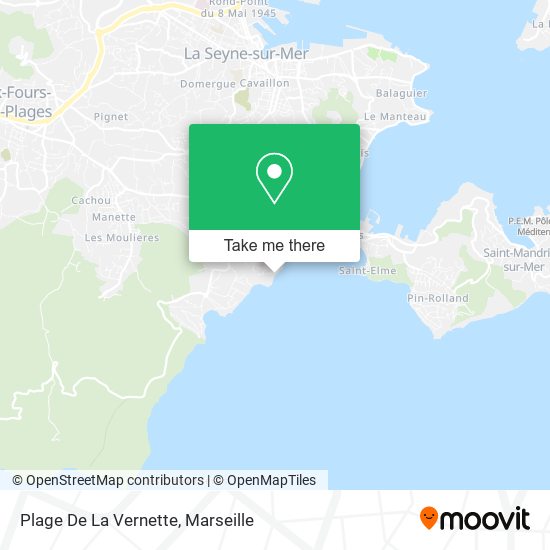 Plage De La Vernette map