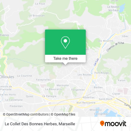 Le Collet Des Bonnes Herbes map