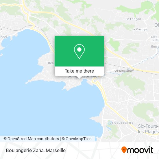 Boulangerie Zana map