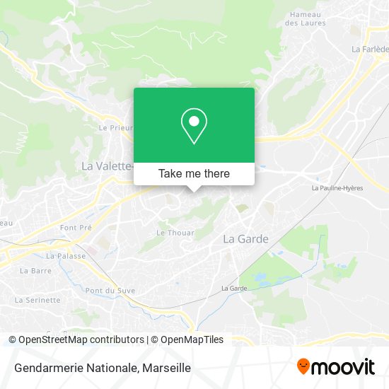 Gendarmerie Nationale map