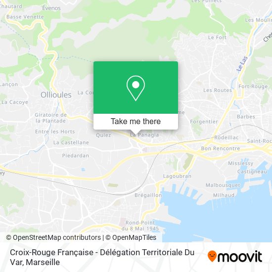 Croix-Rouge Française - Délégation Territoriale Du Var map
