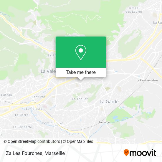 Za Les Fourches map