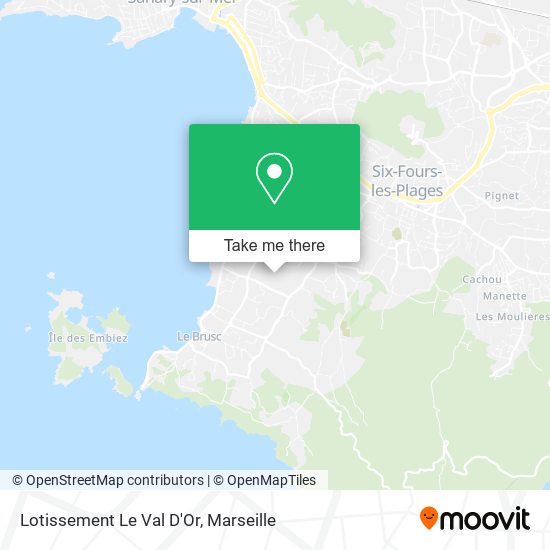 Lotissement Le Val D'Or map