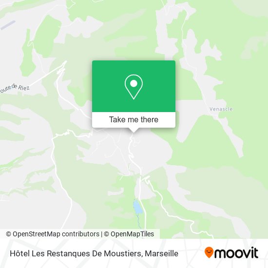 Hôtel Les Restanques De Moustiers map