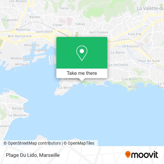 Plage Du Lido map