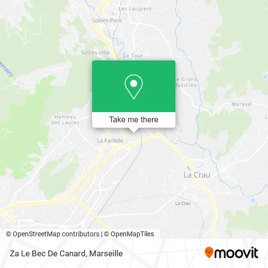 Za Le Bec De Canard map