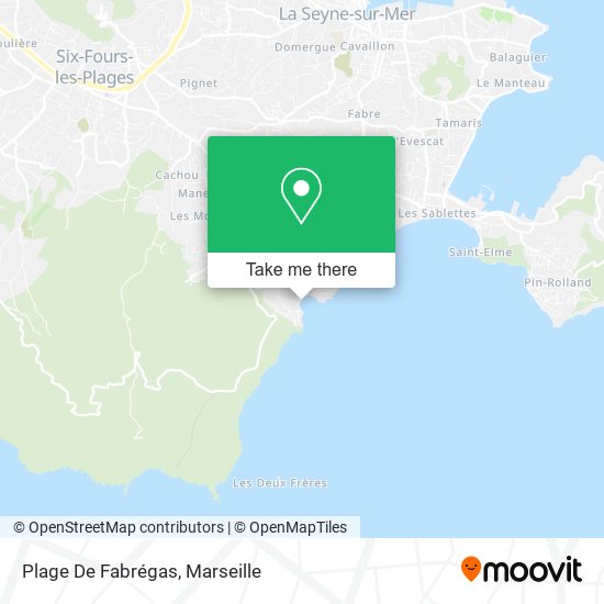 Plage De Fabrégas map
