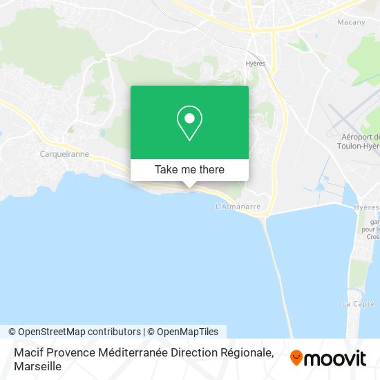 Macif Provence Méditerranée Direction Régionale map