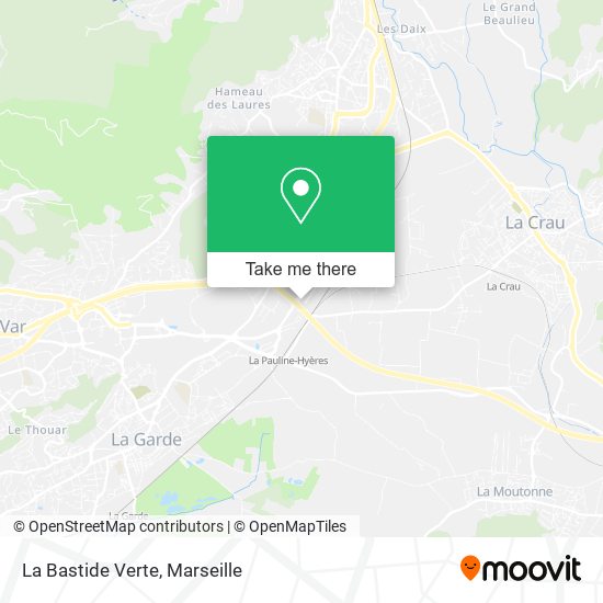 La Bastide Verte map