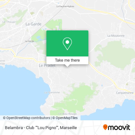 Belambra - Club ""Lou Pigno"" map