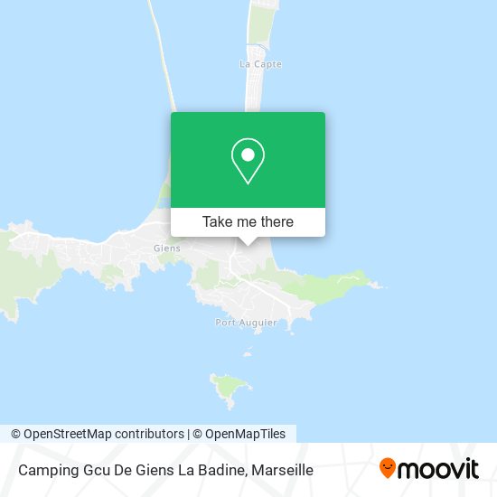 Camping Gcu De Giens La Badine map