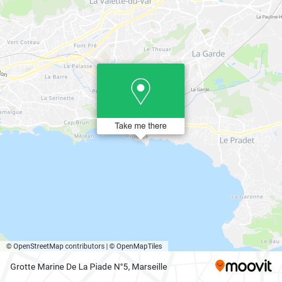 Grotte Marine De La Piade N°5 map