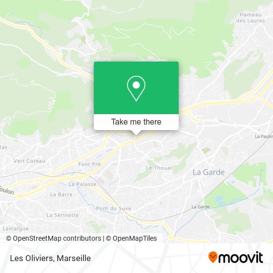 Les Oliviers map