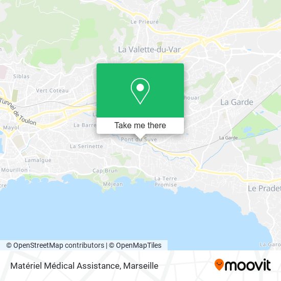Matériel Médical Assistance map