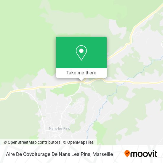 Aire De Covoiturage De Nans Les Pins map
