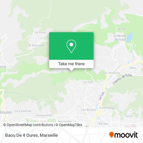 Baou De 4 Oures map