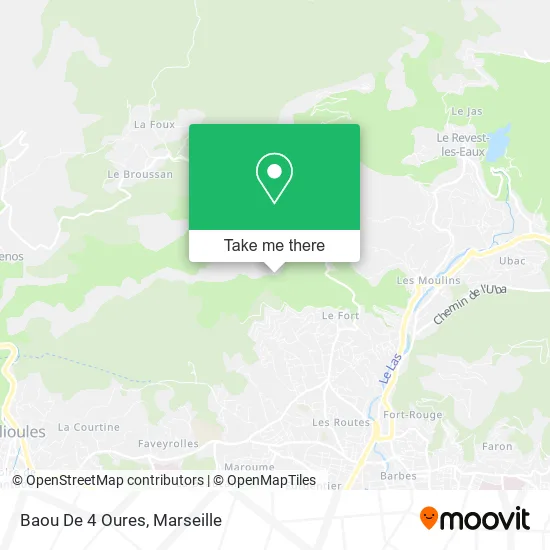Baou De 4 Oures map