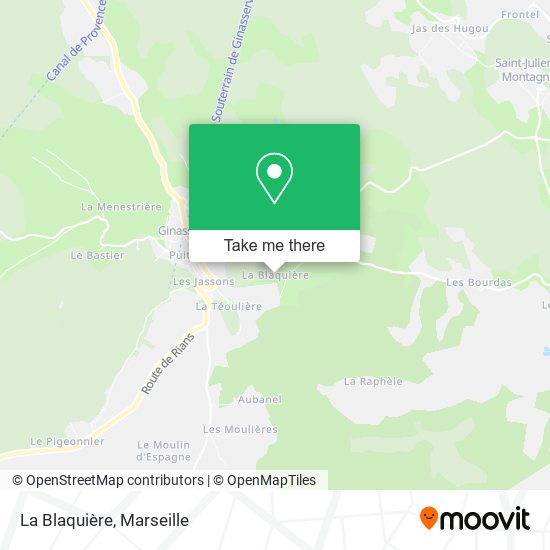 La Blaquière map