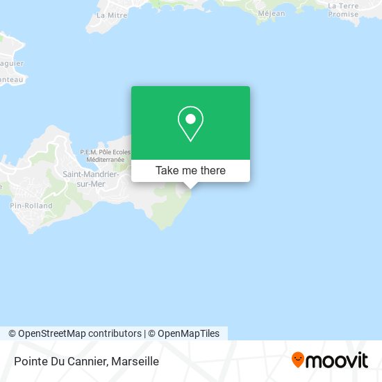 Pointe Du Cannier map