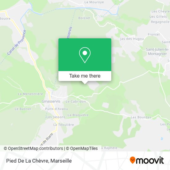 Pied De La Chèvre map