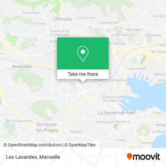 Les Lavandes map