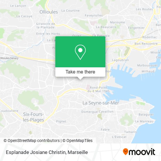 Esplanade Josiane Christin map