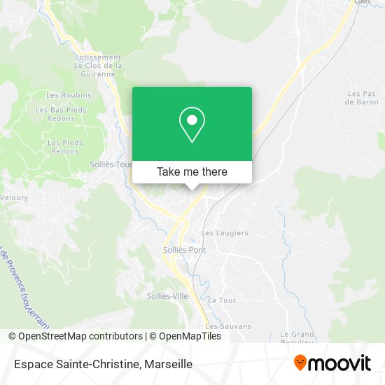 Espace Sainte-Christine map